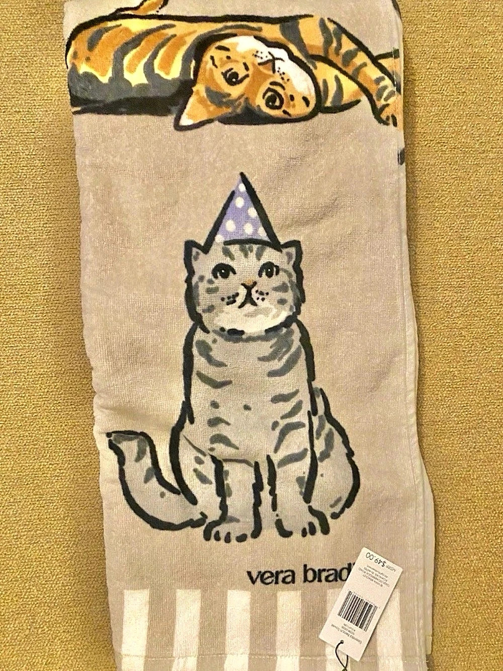 Vera Bradley Cat’s Life Beach Towel Cotton